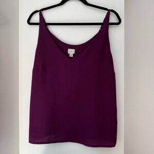 Target A New Day Eggplant Spaghetti Strap Blouse Size Medium